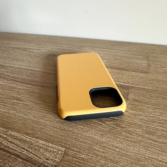 Solid Yellow and Red Phone Case for Apple iPhone 12 Pro Tough Glossy Tough - Picture 5 of 10